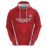 Custom Madagascar Football Zip Hoodie Go Barea Go