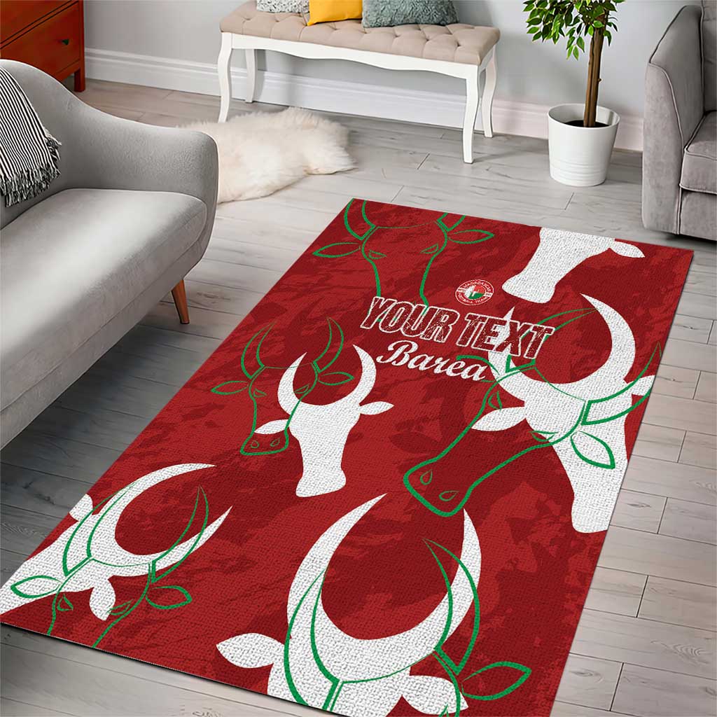 Custom Madagascar Football Area Rug Alefa Barea