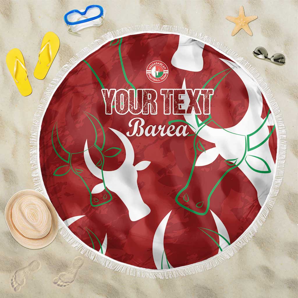 Custom Madagascar Football Beach Blanket Alefa Barea
