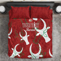 Custom Madagascar Football Bedding Set Alefa Barea