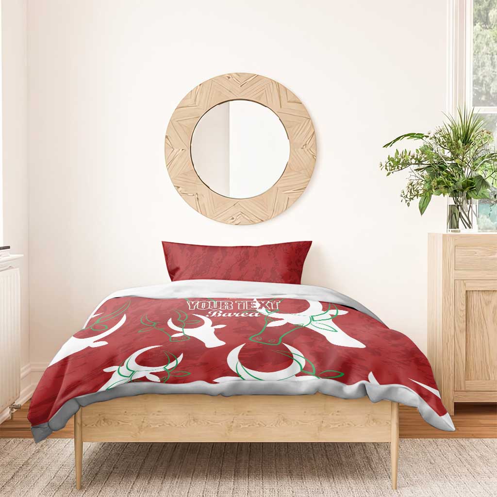 Custom Madagascar Football Bedding Set Alefa Barea