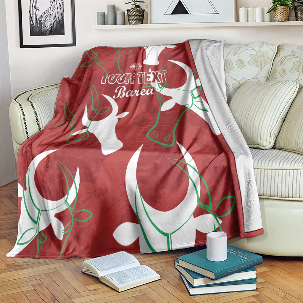 Custom Madagascar Football Blanket Alefa Barea