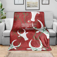 Custom Madagascar Football Blanket Alefa Barea