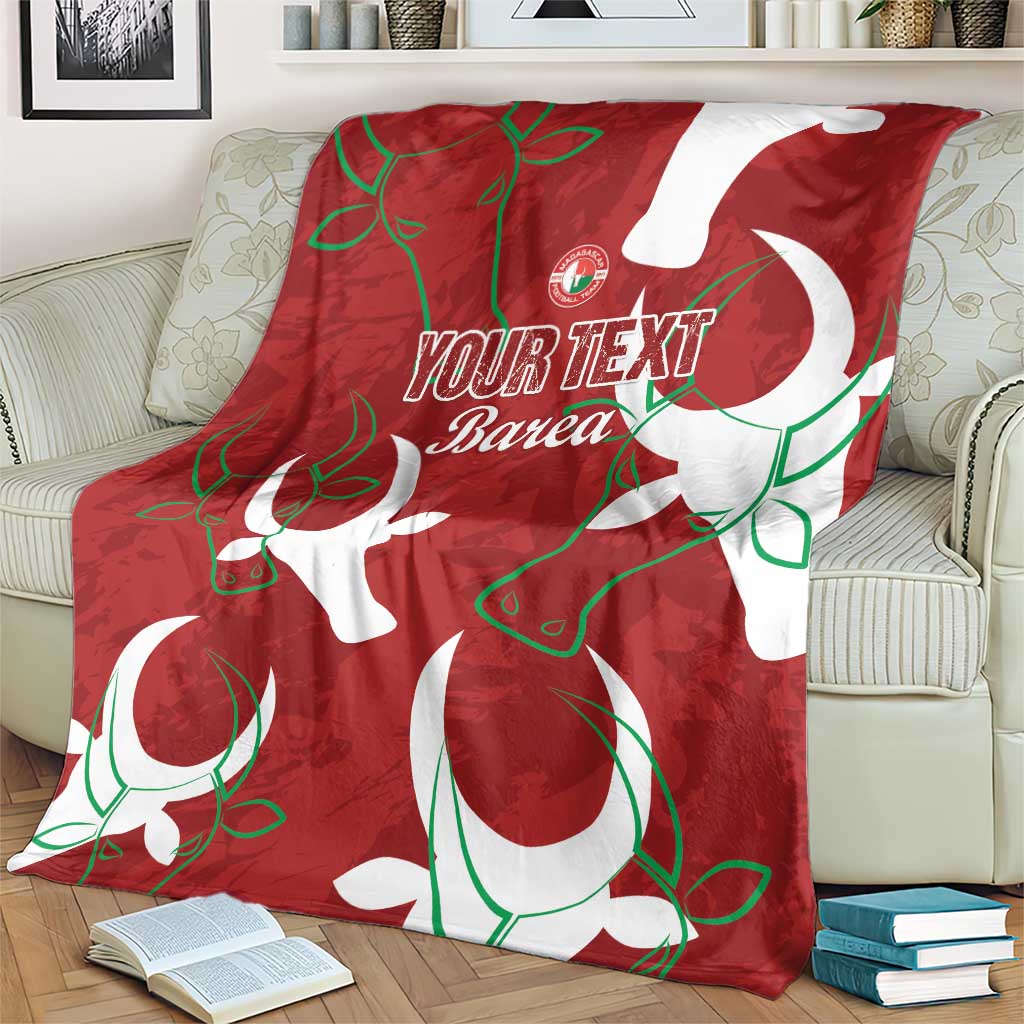 Custom Madagascar Football Blanket Alefa Barea