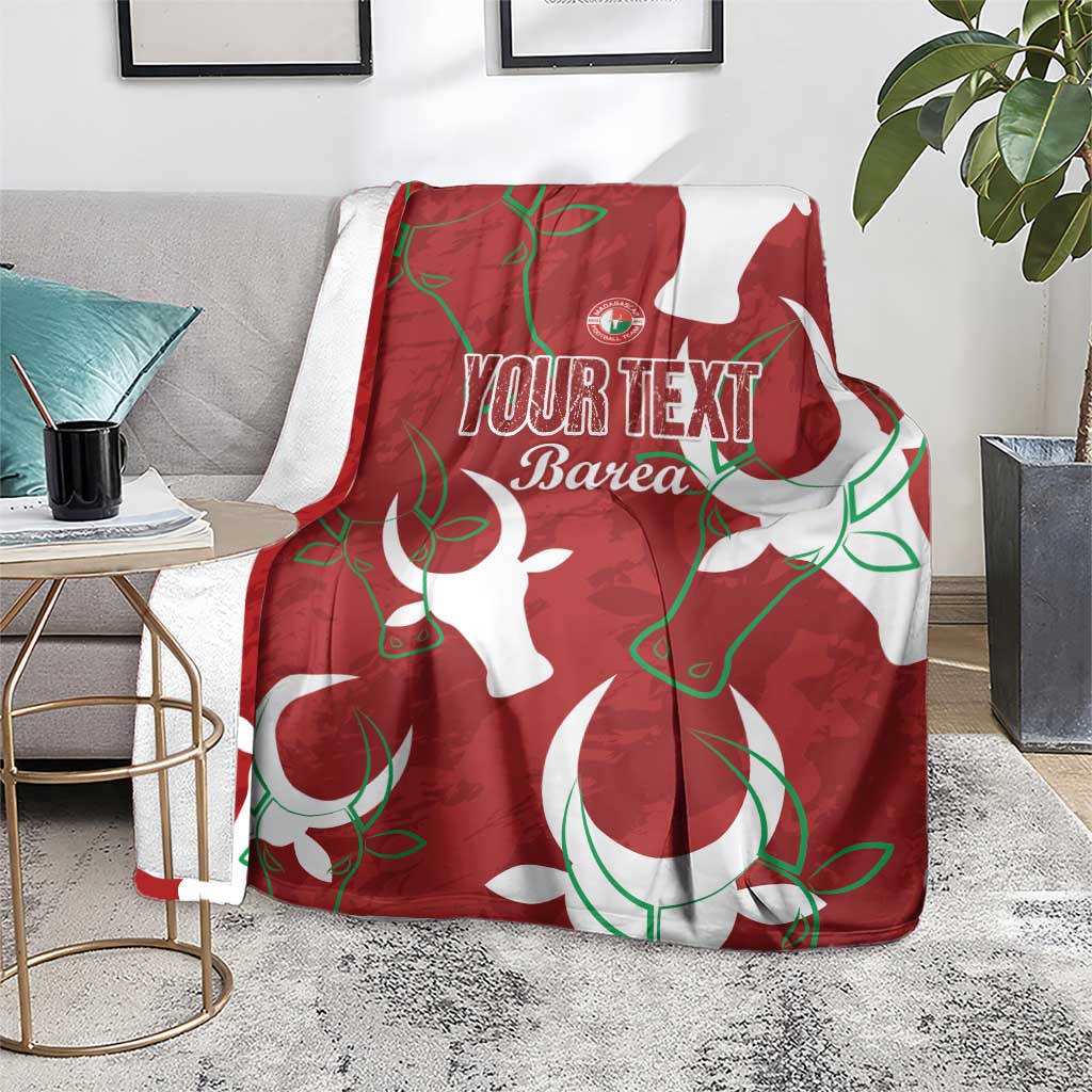 Custom Madagascar Football Blanket Alefa Barea