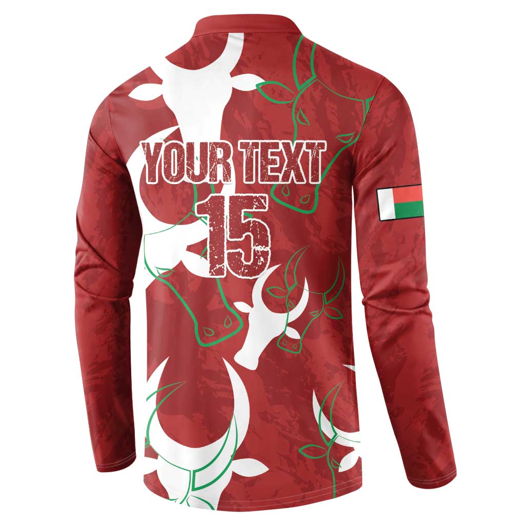 Custom Madagascar Football Button Sweatshirt Alefa Barea