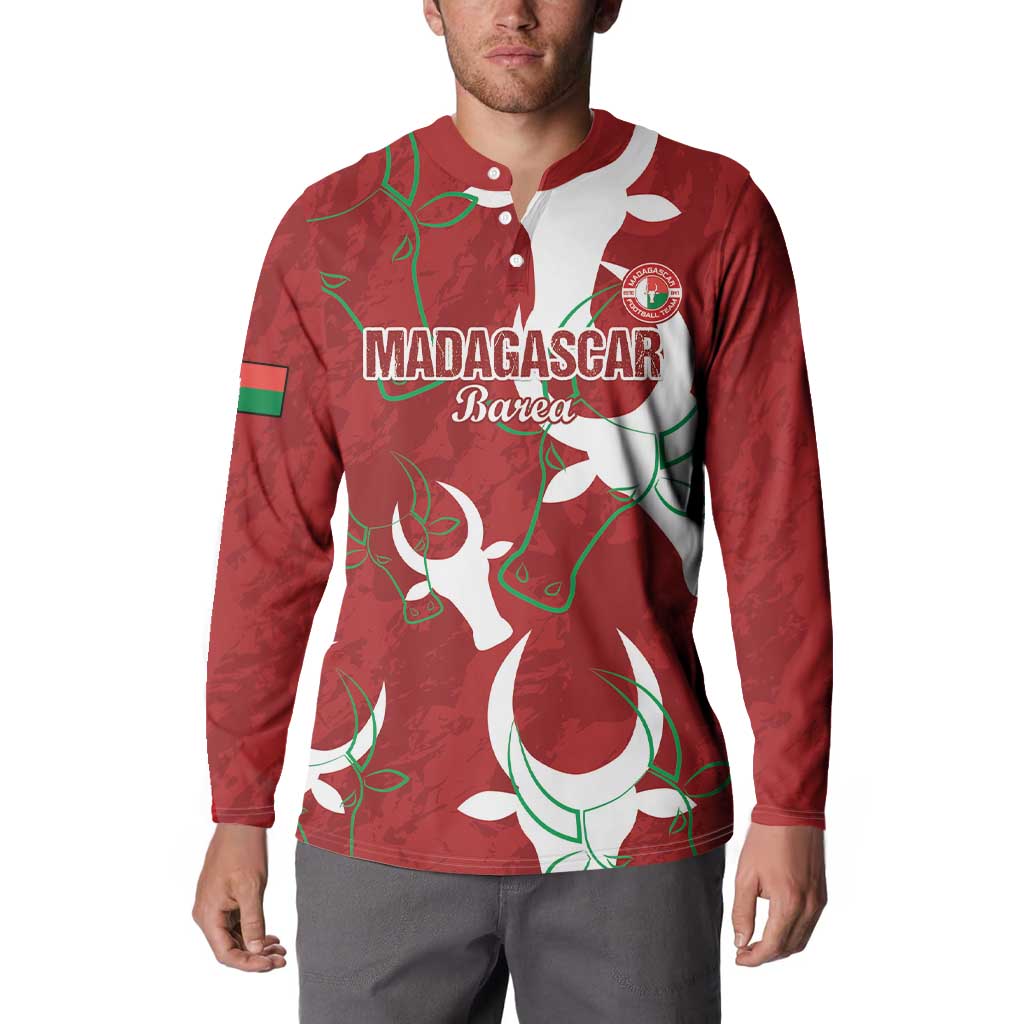 Custom Madagascar Football Button Sweatshirt Alefa Barea