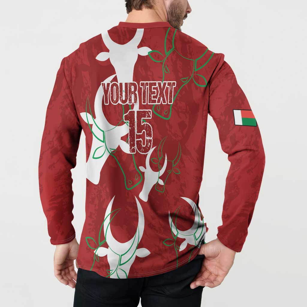 Custom Madagascar Football Button Sweatshirt Alefa Barea