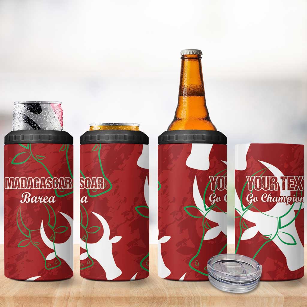 Custom Madagascar Football 4 in 1 Can Cooler Tumbler Alefa Barea