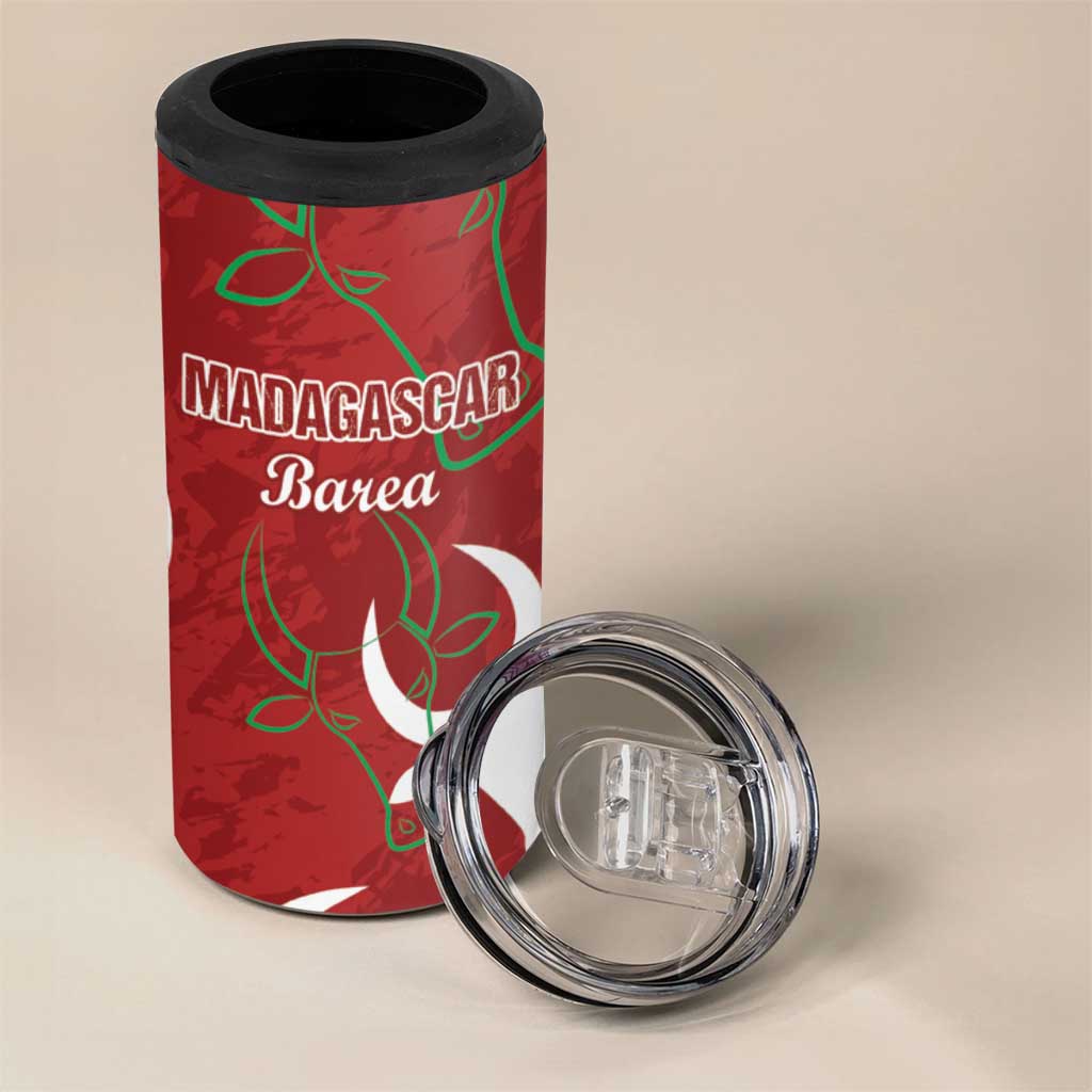 Custom Madagascar Football 4 in 1 Can Cooler Tumbler Alefa Barea