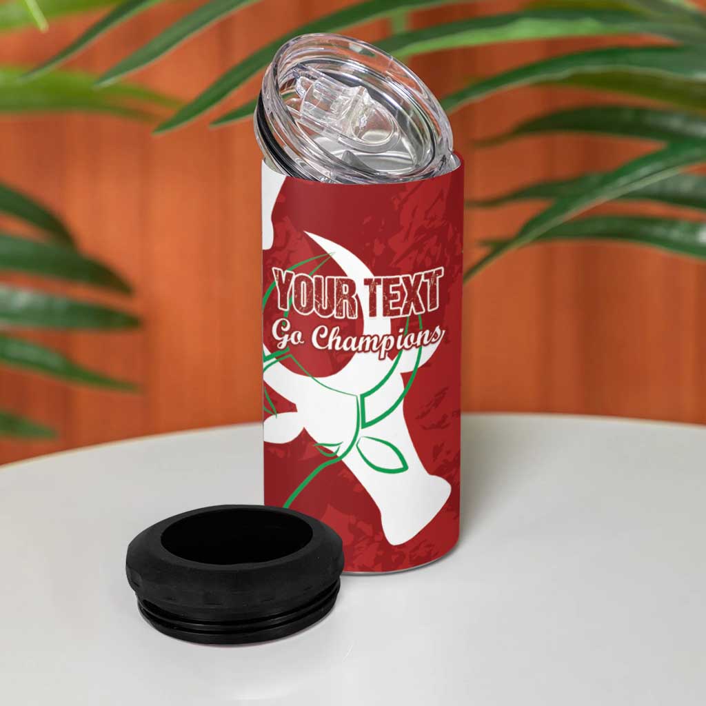 Custom Madagascar Football 4 in 1 Can Cooler Tumbler Alefa Barea