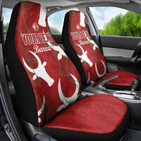 Custom Madagascar Football Car Seat Cover Alefa Barea