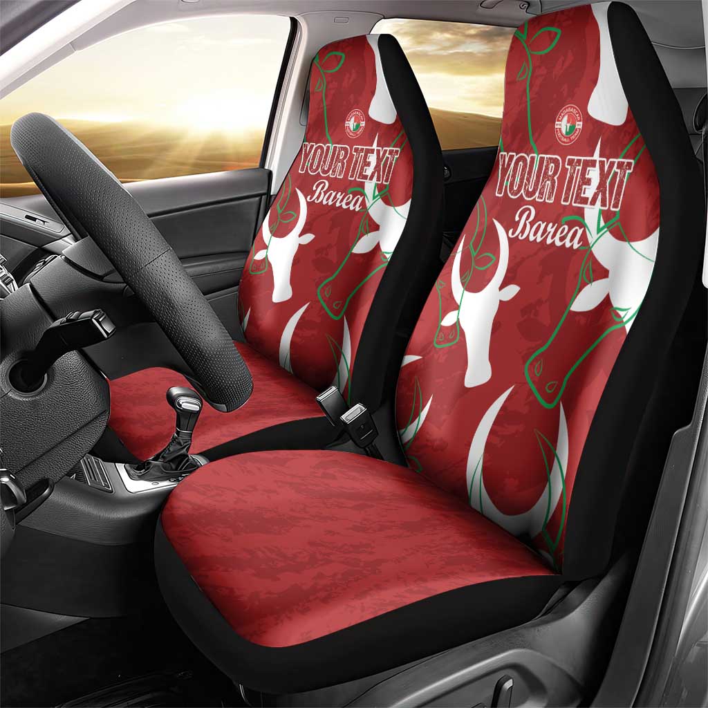 Custom Madagascar Football Car Seat Cover Alefa Barea