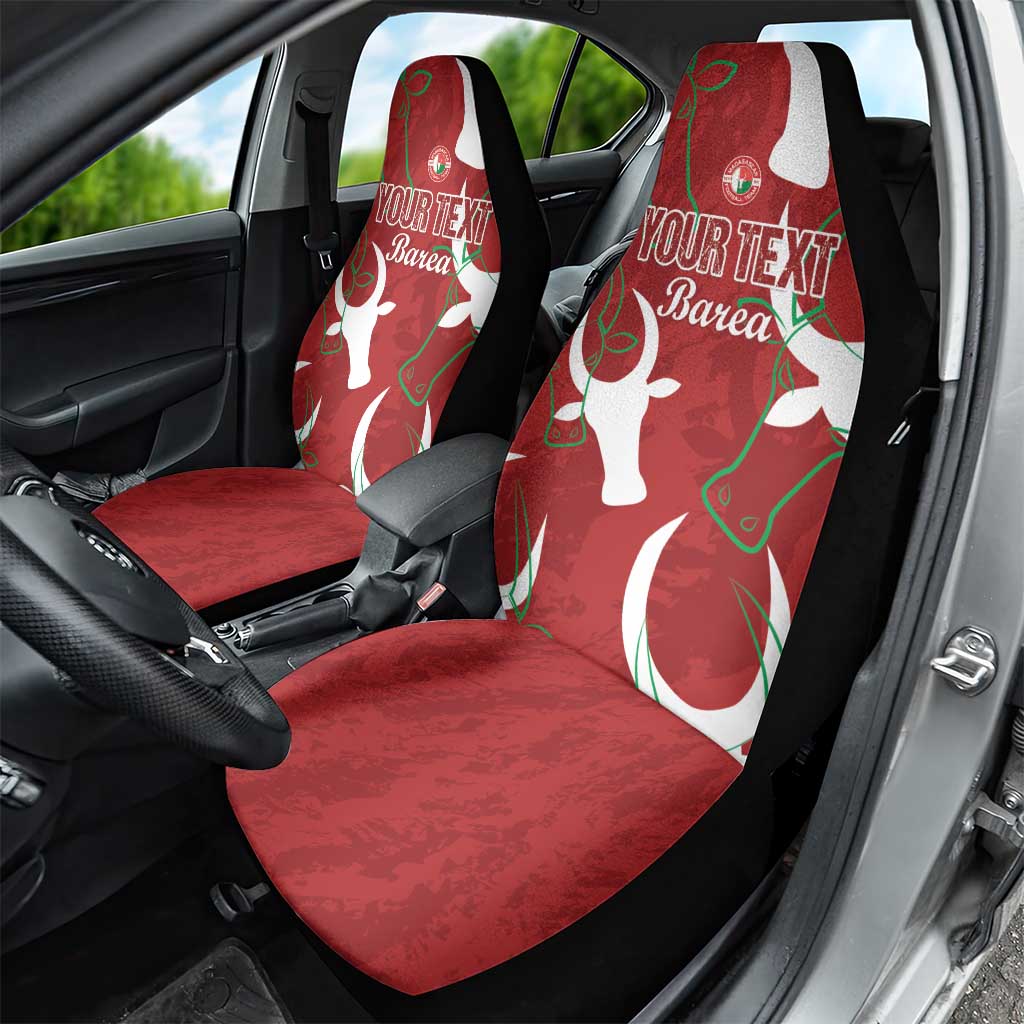 Custom Madagascar Football Car Seat Cover Alefa Barea