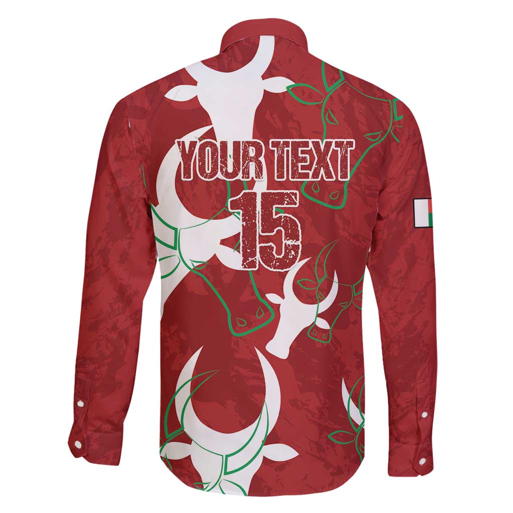 Custom Madagascar Football Family Matching Long Sleeve Bodycon Dress and Hawaiian Shirt Alefa Barea