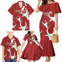 Custom Madagascar Football Family Matching Mermaid Dress and Hawaiian Shirt Alefa Barea