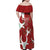 Custom Madagascar Football Family Matching Off Shoulder Maxi Dress and Hawaiian Shirt Alefa Barea