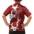 Custom Madagascar Football Family Matching Off Shoulder Short Dress and Hawaiian Shirt Alefa Barea