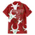 Custom Madagascar Football Family Matching Off Shoulder Short Dress and Hawaiian Shirt Alefa Barea