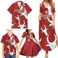 Custom Madagascar Football Family Matching Summer Maxi Dress and Hawaiian Shirt Alefa Barea