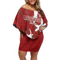 Custom Madagascar Football Off Shoulder Short Dress Alefa Barea