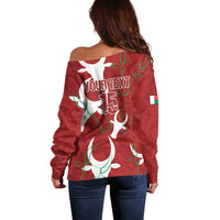 Custom Madagascar Football Off Shoulder Sweater Alefa Barea