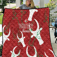 Custom Madagascar Football Quilt Alefa Barea