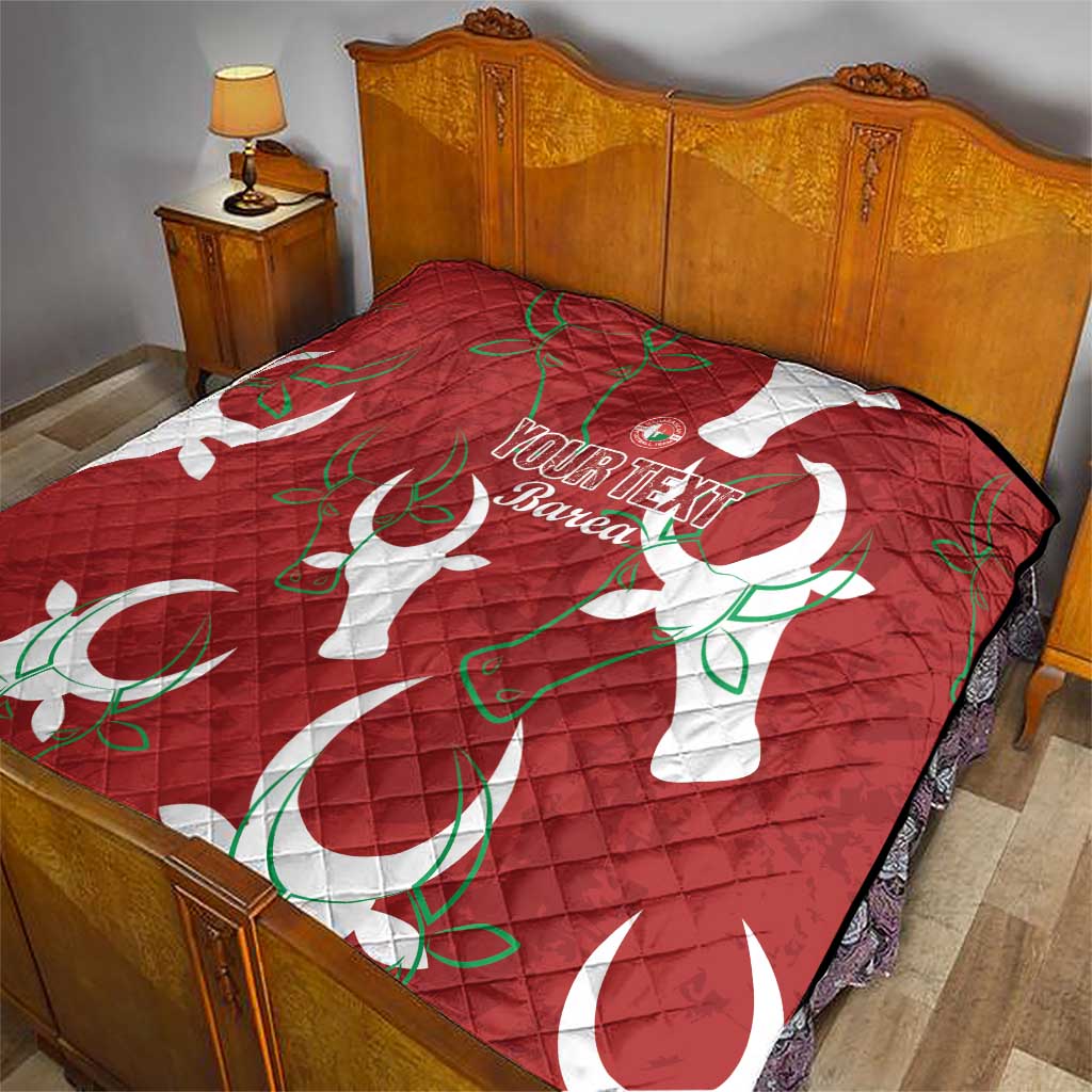 Custom Madagascar Football Quilt Alefa Barea