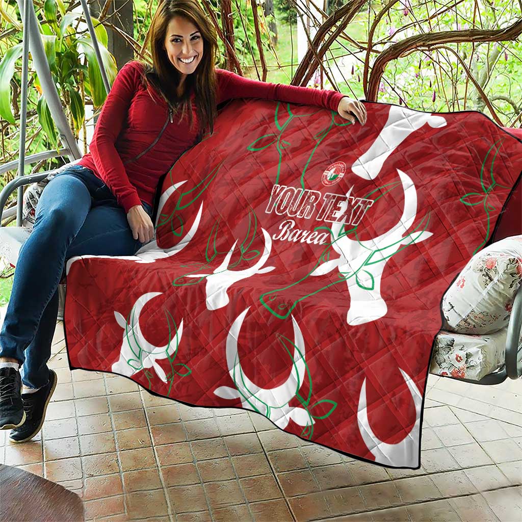 Custom Madagascar Football Quilt Alefa Barea