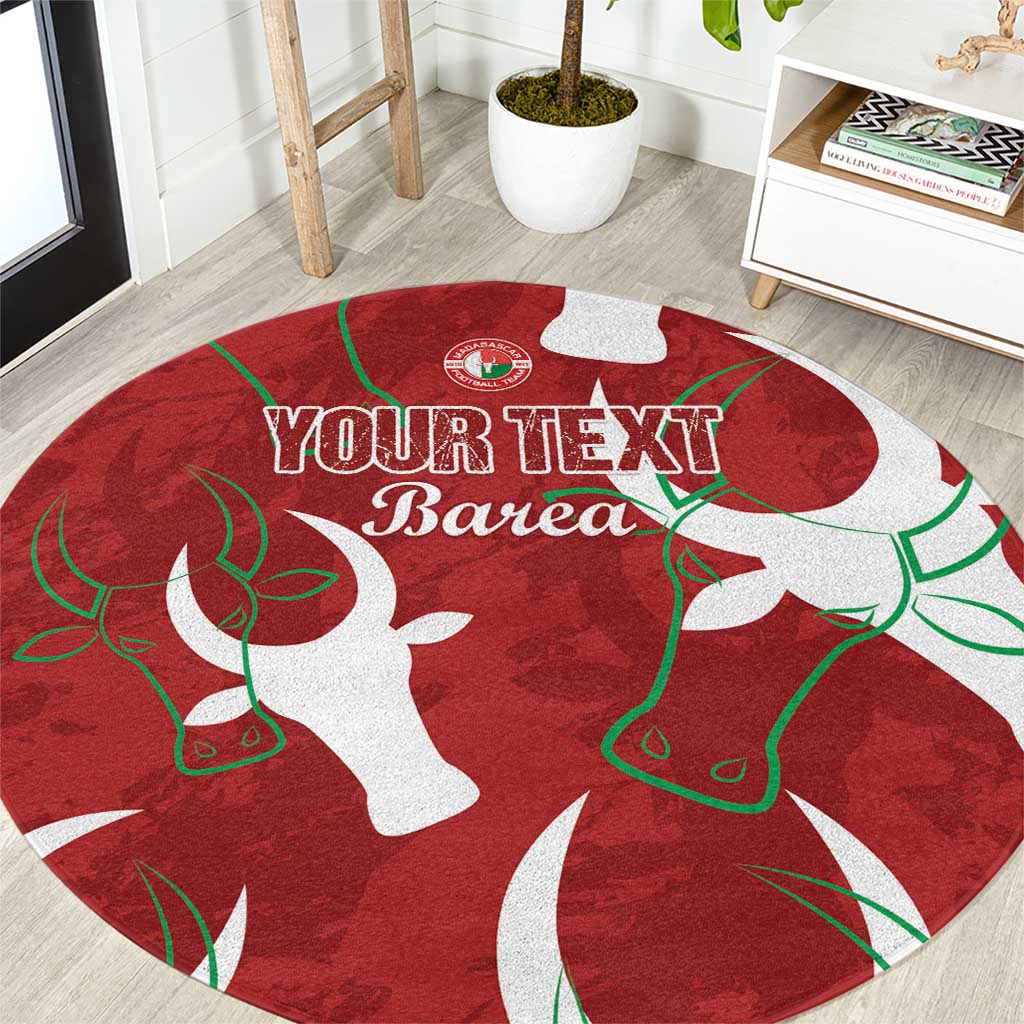 Custom Madagascar Football Round Carpet Alefa Barea