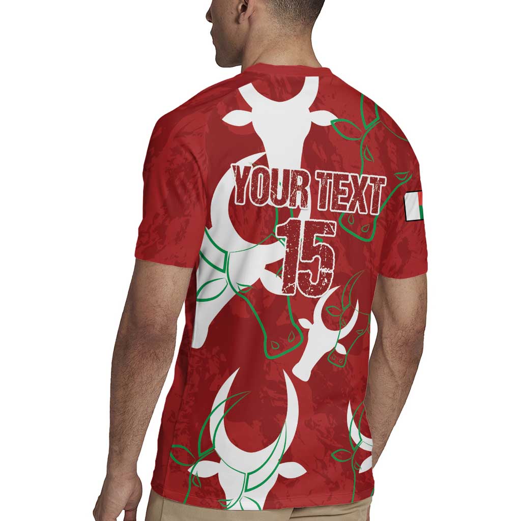 Custom Madagascar Football Rugby Jersey Alefa Barea