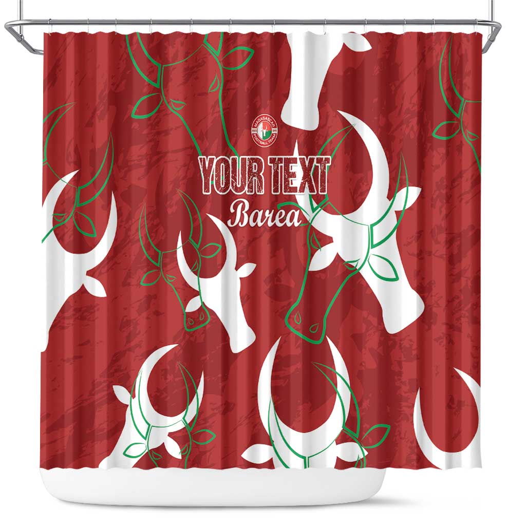 Custom Madagascar Football Shower Curtain Alefa Barea