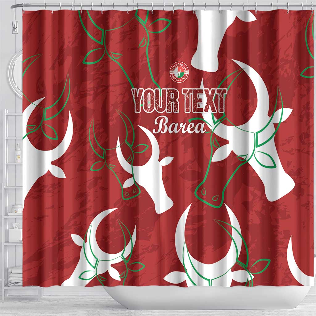 Custom Madagascar Football Shower Curtain Alefa Barea