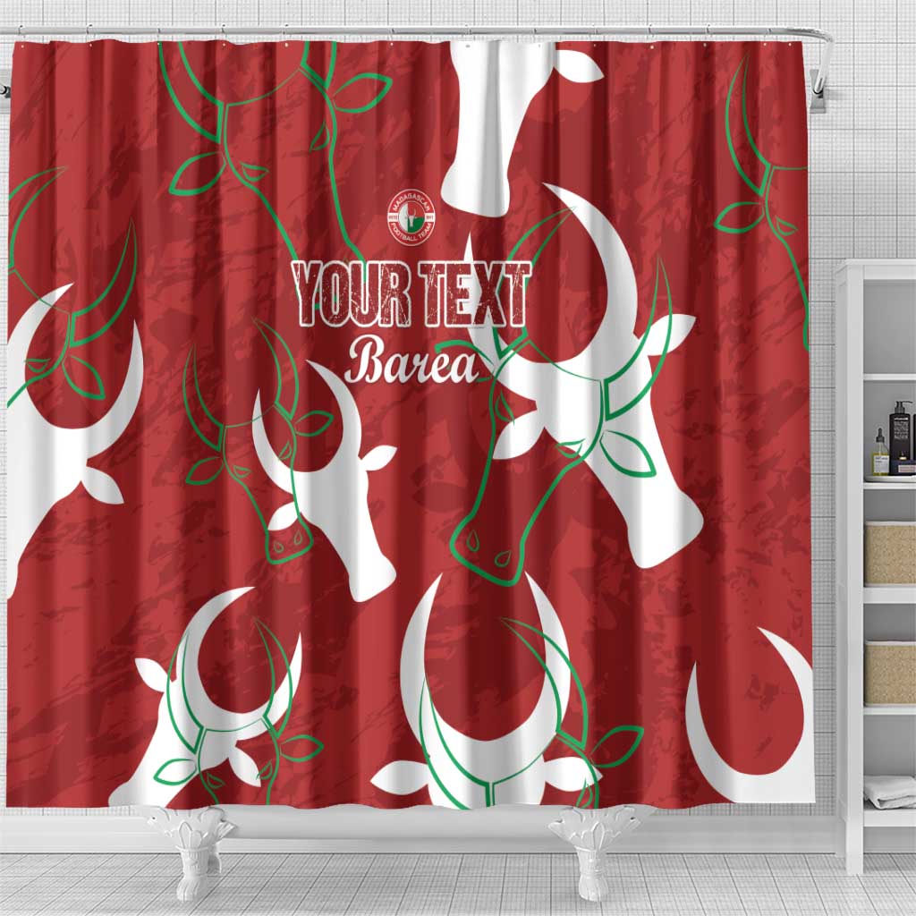 Custom Madagascar Football Shower Curtain Alefa Barea