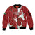 Custom Madagascar Football Sleeve Zip Bomber Jacket Alefa Barea