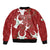 Custom Madagascar Football Sleeve Zip Bomber Jacket Alefa Barea