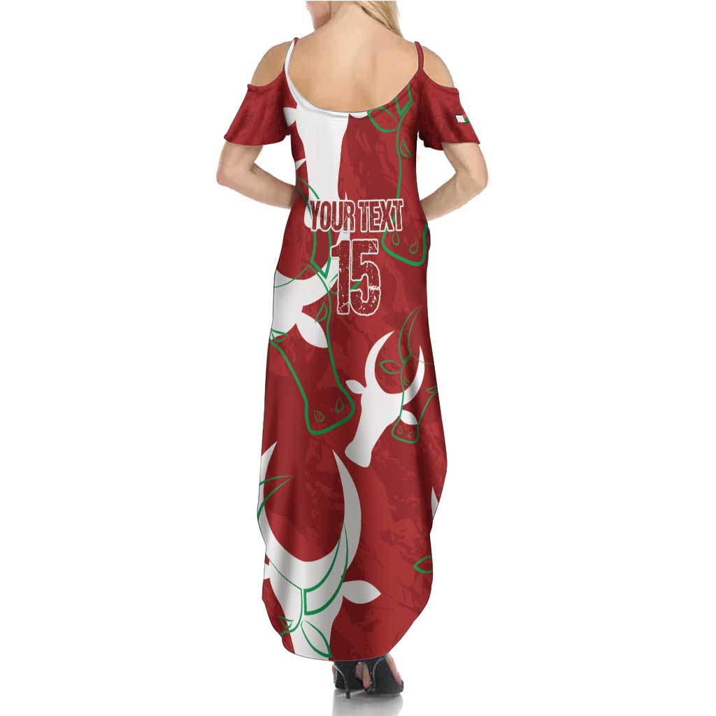 Custom Madagascar Football Summer Maxi Dress Alefa Barea