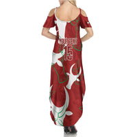 Custom Madagascar Football Summer Maxi Dress Alefa Barea