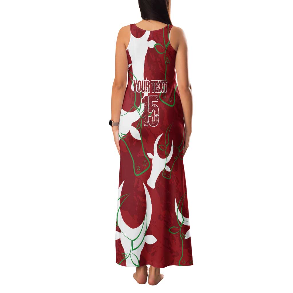 Custom Madagascar Football Tank Maxi Dress Alefa Barea