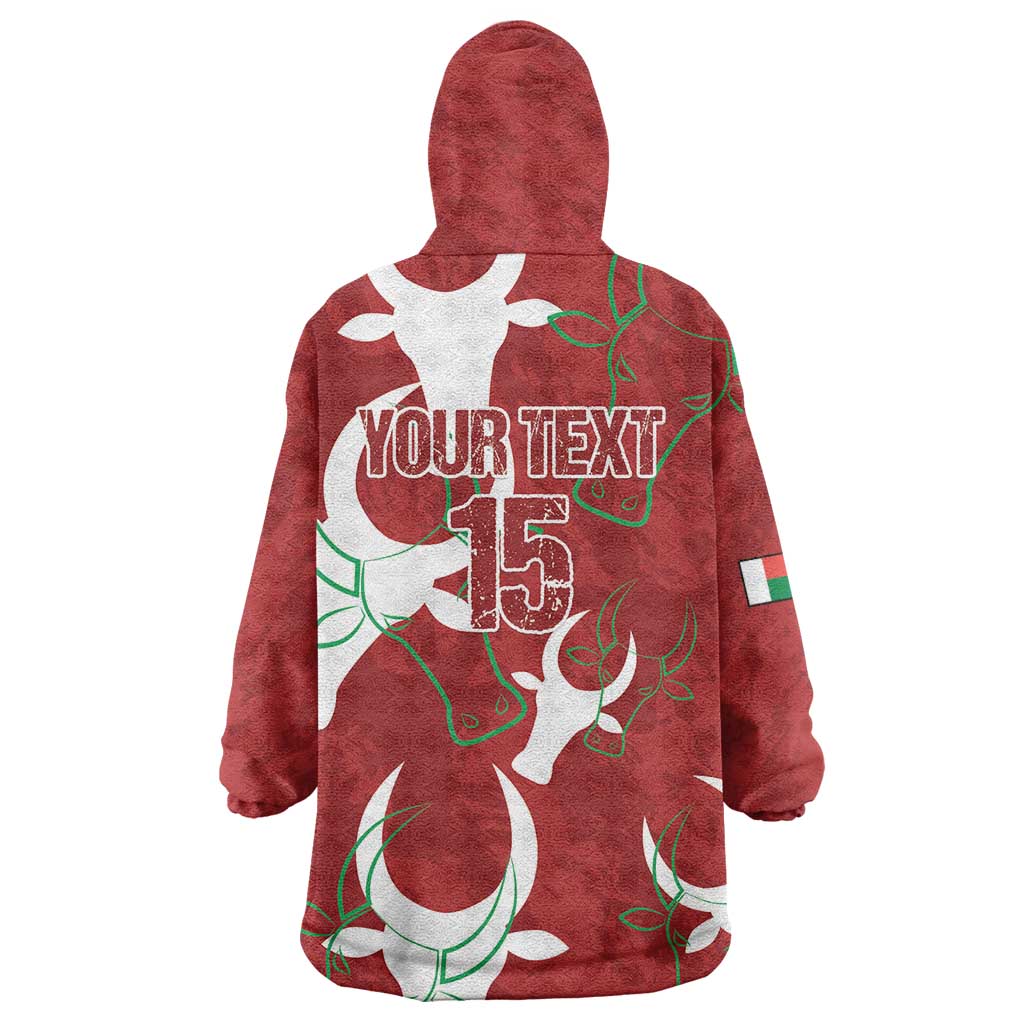Custom Madagascar Football Wearable Blanket Hoodie Alefa Barea