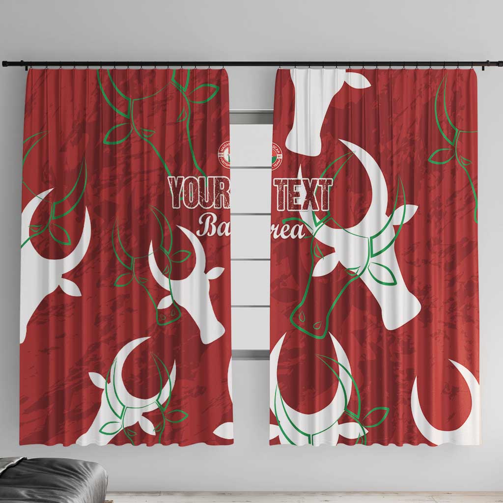 Custom Madagascar Football Window Curtain Alefa Barea