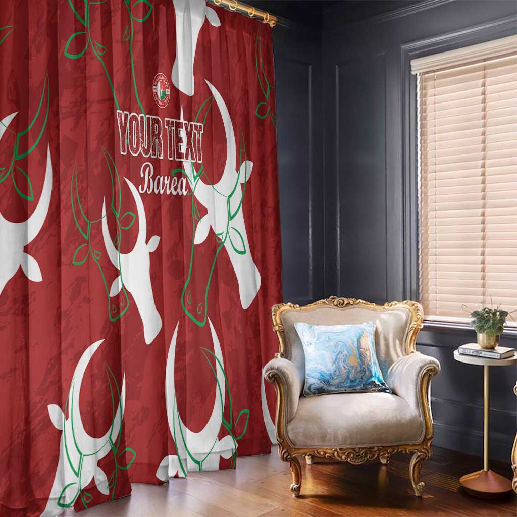 Custom Madagascar Football Window Curtain Alefa Barea