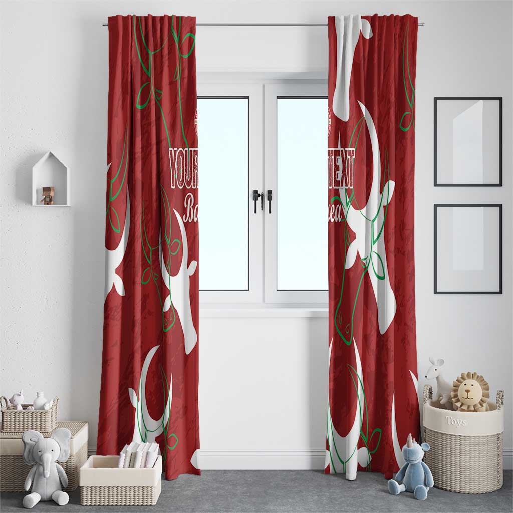 Custom Madagascar Football Window Curtain Alefa Barea