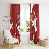 Custom Madagascar Football Window Curtain Alefa Barea