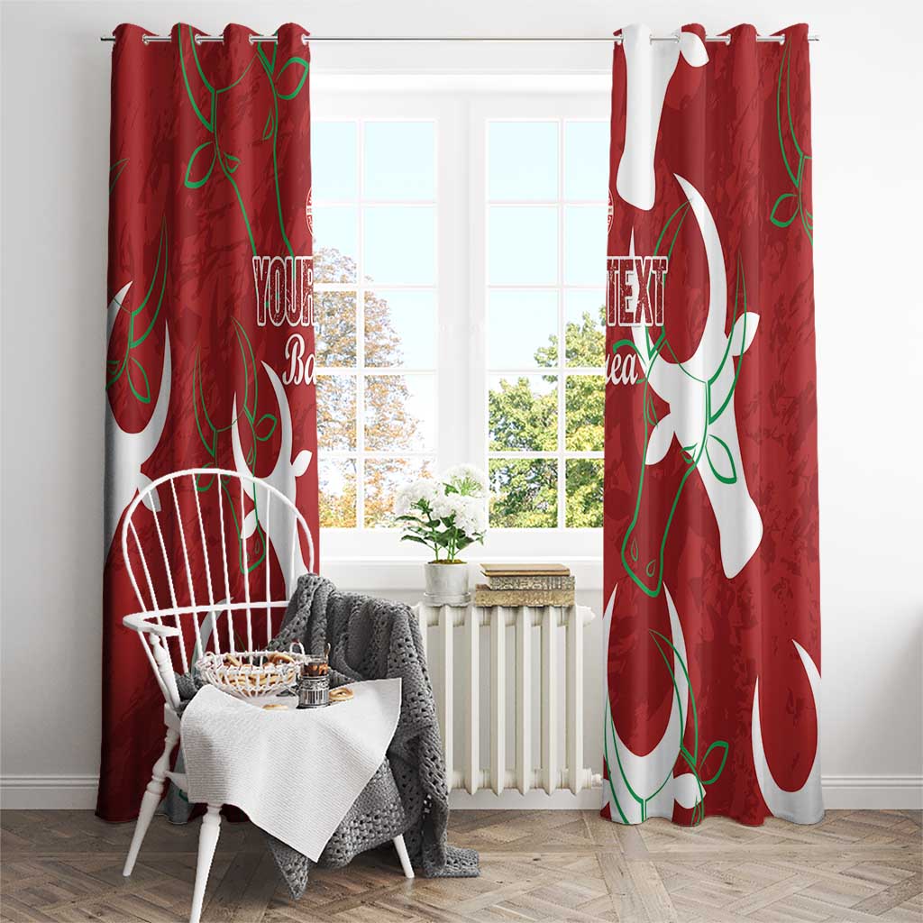 Custom Madagascar Football Window Curtain Alefa Barea