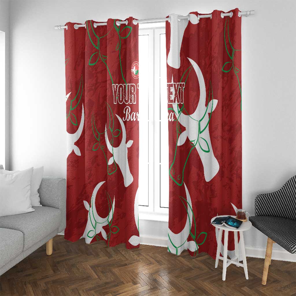 Custom Madagascar Football Window Curtain Alefa Barea