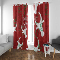 Custom Madagascar Football Window Curtain Alefa Barea