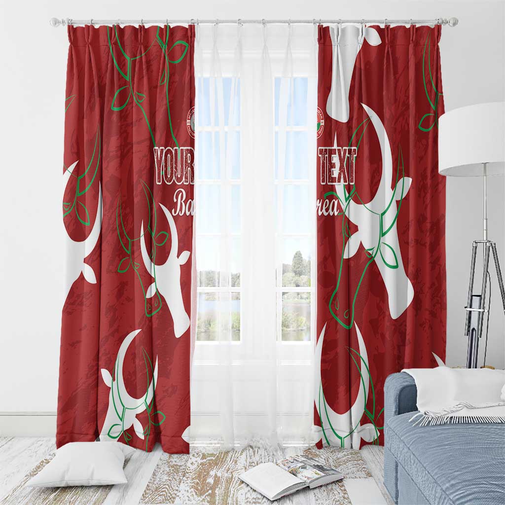 Custom Madagascar Football Window Curtain Alefa Barea