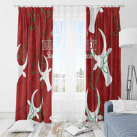 Custom Madagascar Football Window Curtain Alefa Barea