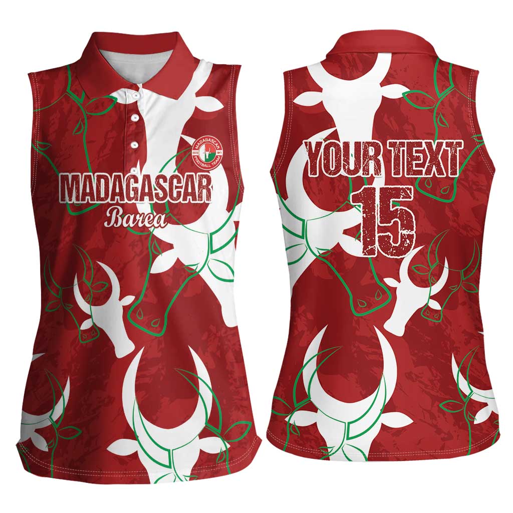 Custom Madagascar Football Women Sleeveless Polo Shirt Alefa Barea